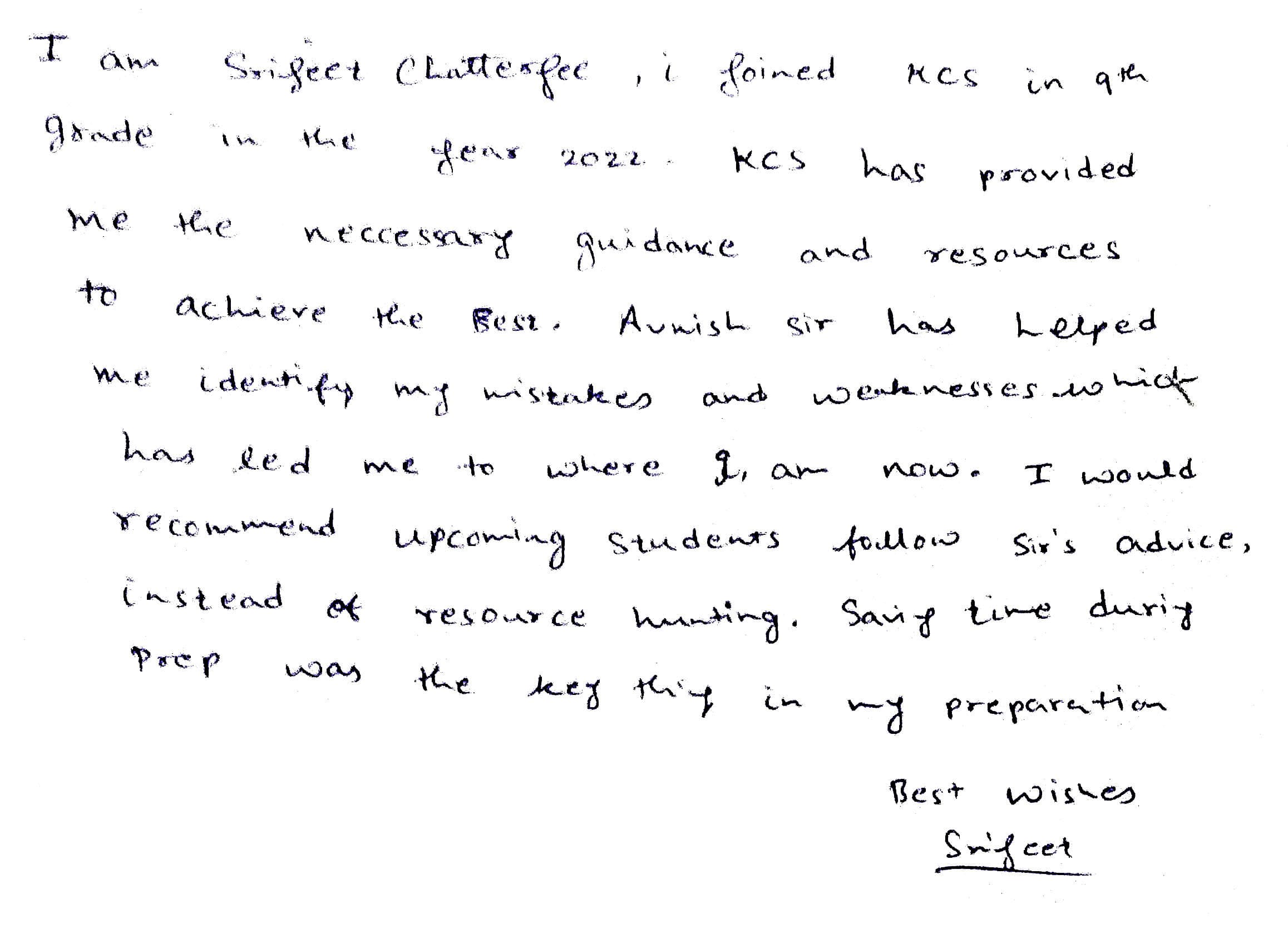 SRIJEET CHATTERJEE Result